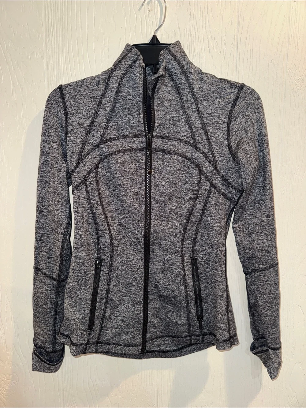 lululemon athletica Gray Heather Full-Zip Utility Jacket